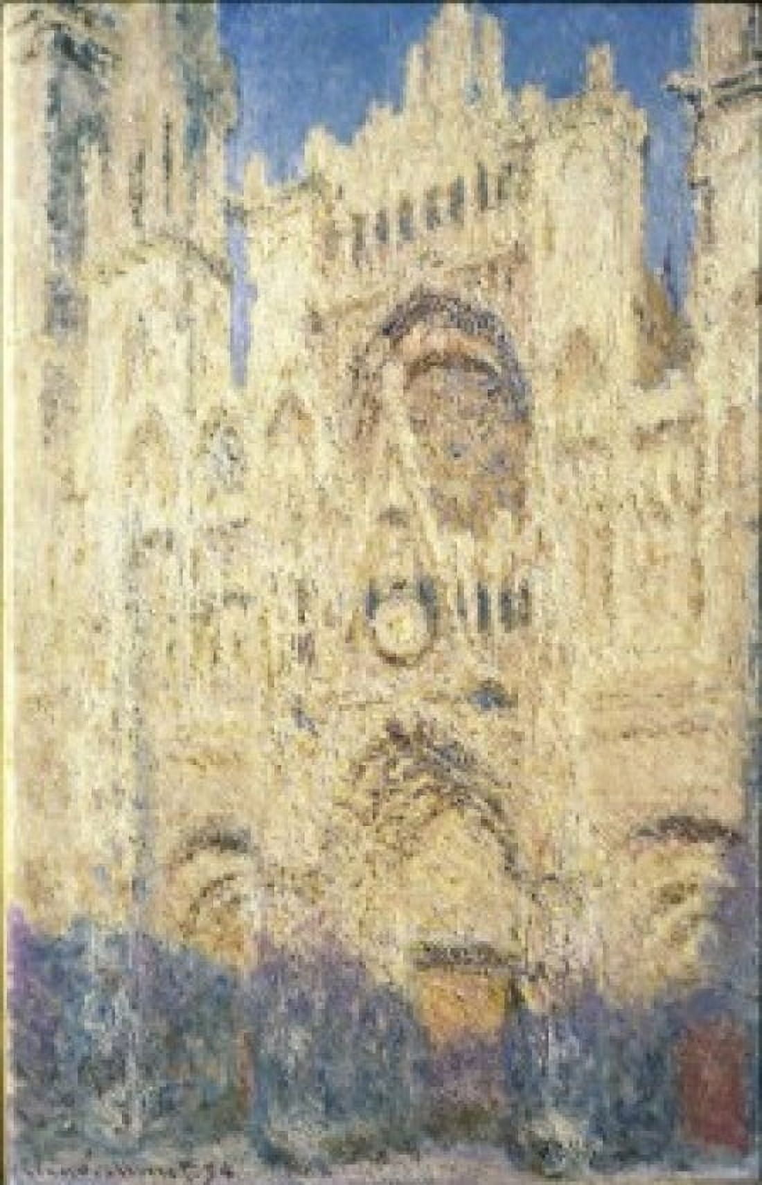 Rouen Cathedral in the Afternoon 1894 Claude Monet (1840-1926French) Oil on canvas Pushkin Museum of Fine Arts Moscow Canvas Art - Claude Monet (24 x 36)