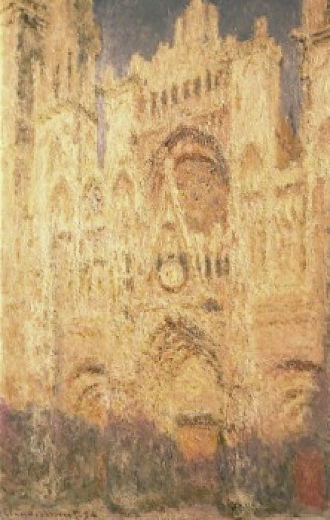 Rouen Cathedral In The Evening Monet Claude 1840-1926 French Pushkin Museum Of Fine Arts Moscow Canvas Art - Claude Monet (18 x 24)