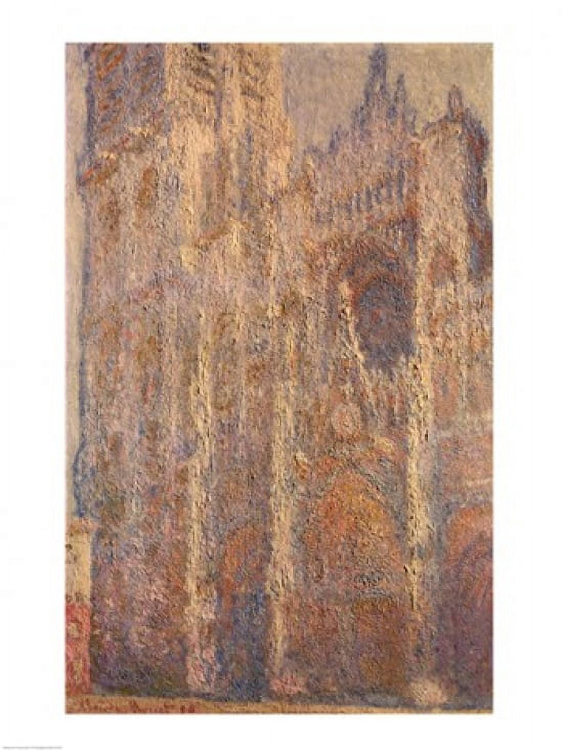 Rouen Cathedral Midday 1894 Canvas Art - Claude Monet (18 x 24)