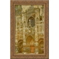 thumbnail image 1 of Rouen Cathedral,The Gate, Grey Weather 19x24 Gold Ornate Wood Framed Canvas Art by Monet, Claude, 1 of 2