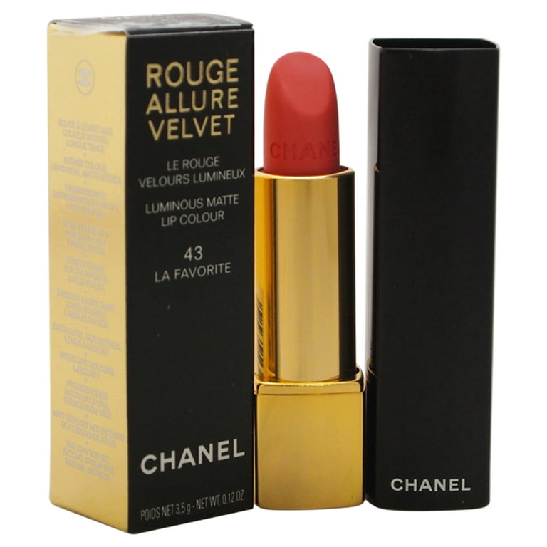 Chanel Rouge Allure Velvet Lippenstift für Frauen 3,5 g Farbton 43 La  Favorite
