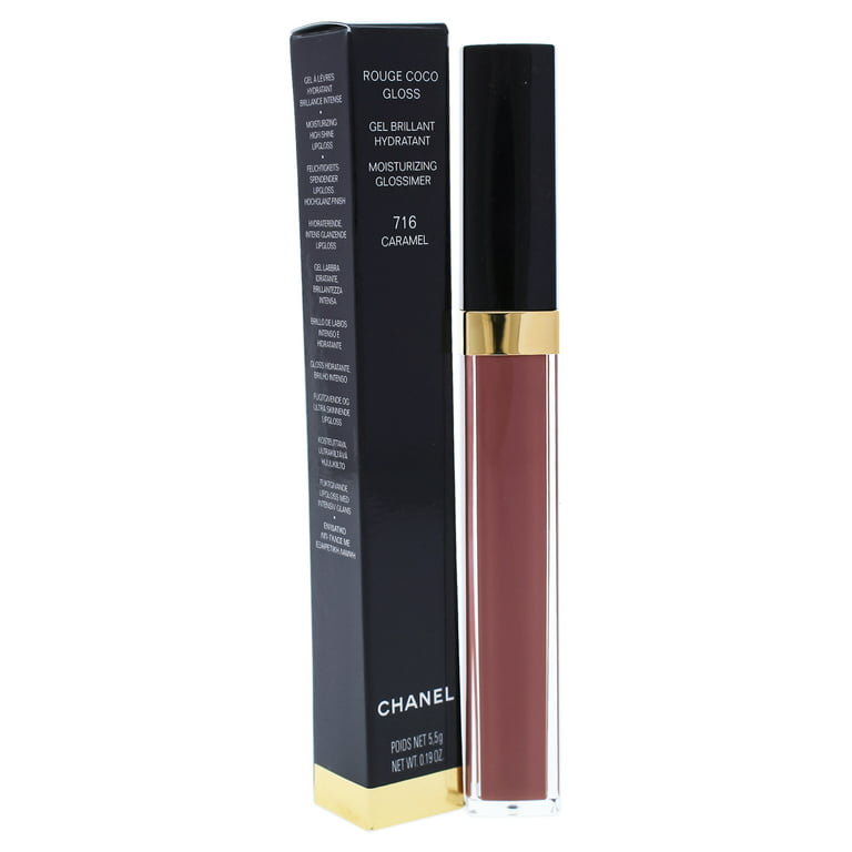 CHANEL Rouge Coco Gloss Moisturizing Glossimer 712 Melted Honey Lip Gloss