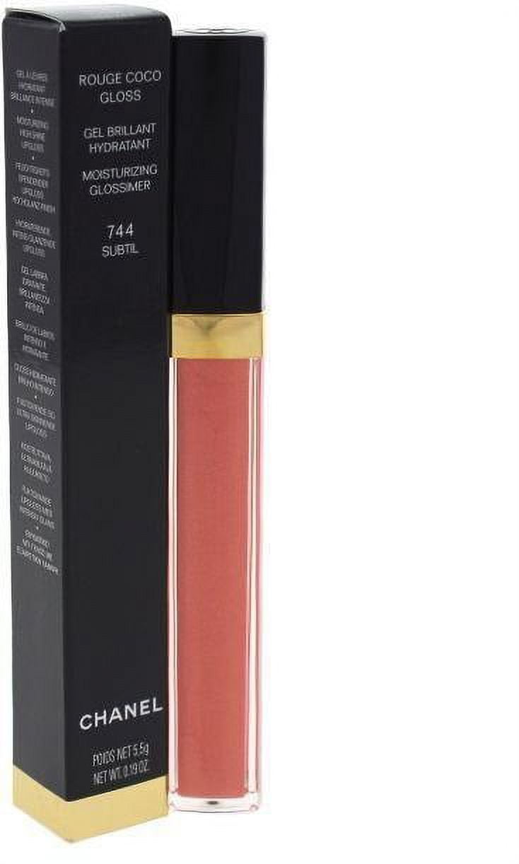 Rouge Coco Gloss Moisturizing Glossimer - # 744 Subtil by Chanel for Women  - 0.19 oz Lip Gloss 