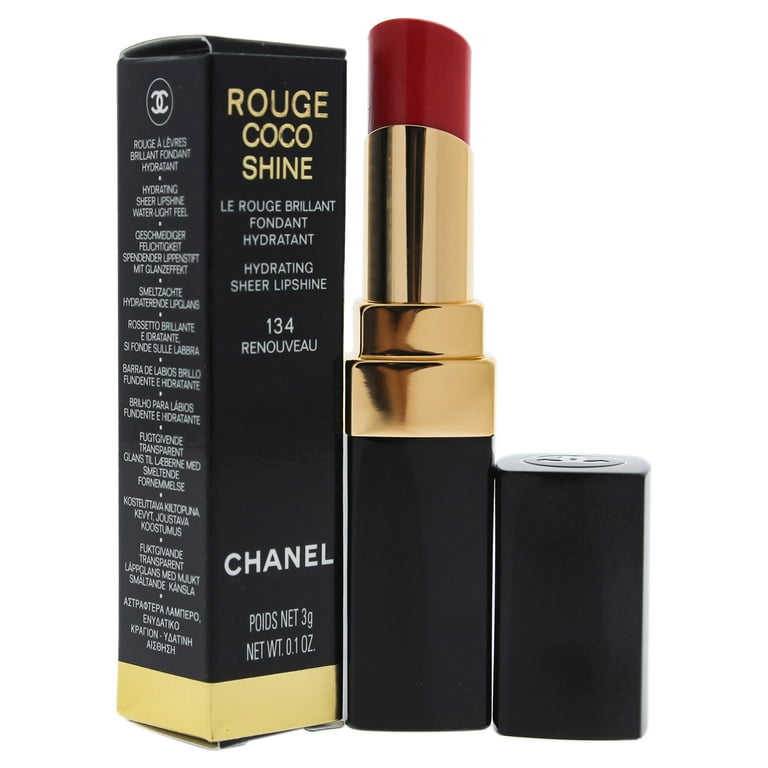 Rouge Coco Shine Hydrating Sheer Lipshine - 134 Renouveau by Chanel for  Women - 0.1 oz Lipstick