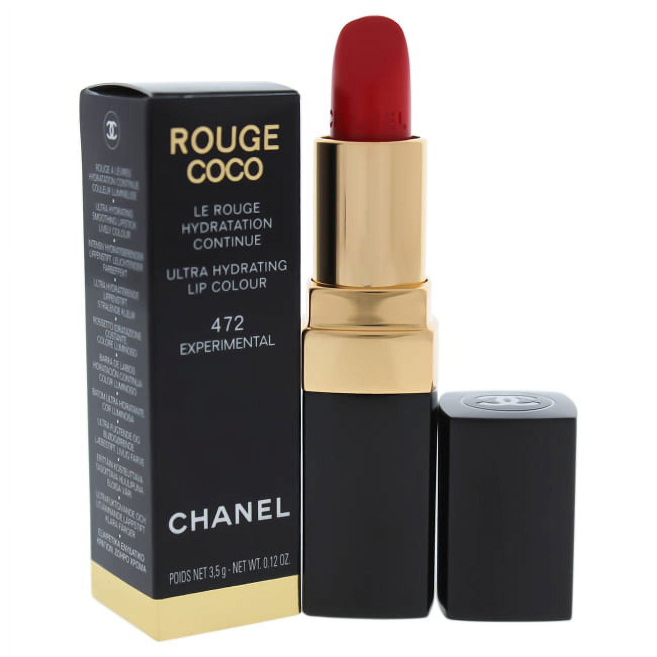 Rouge Coco Ultra Hydrating Lip Colour - 472 Experimental by Chanel for  Women - 0.12 oz Lipstick 
