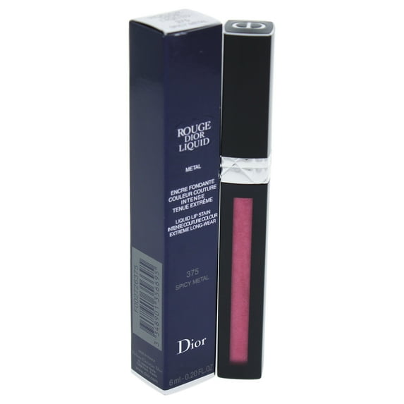 Rouge Dior Liquid Lip Stain - 375 Spicy Metal by Christian Dior for Women - 0.2 oz Lip Gloss