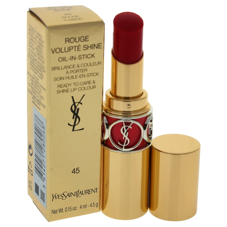 YSL Rouge Volupte Shine Oil Lipstick - # 45 Rouge Tuxedo for Women