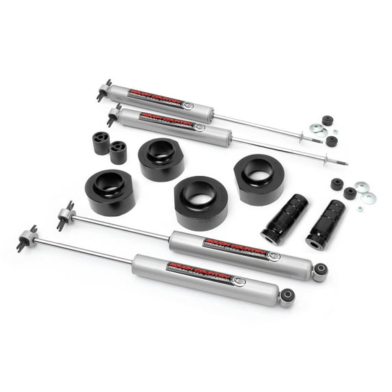 Rough Country 1.5" Lift Kit (fits) 1997-2006 Jeep Wrangler TJ | N3 Shocks | Suspension System | 65030