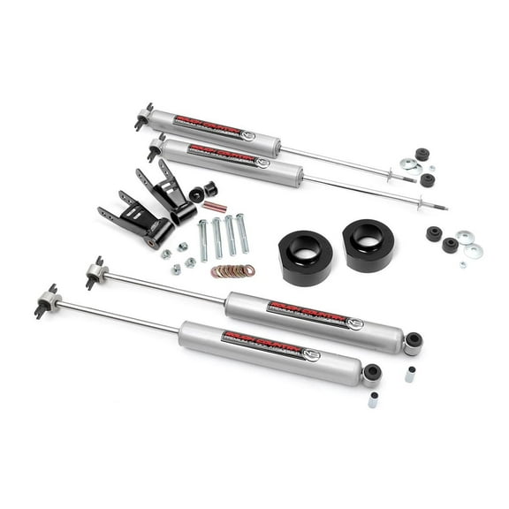 Rough Country 1.5" Lift Kit w/N3 Shocks for 1984-2001 Jeep Cherokee XJ - 68030