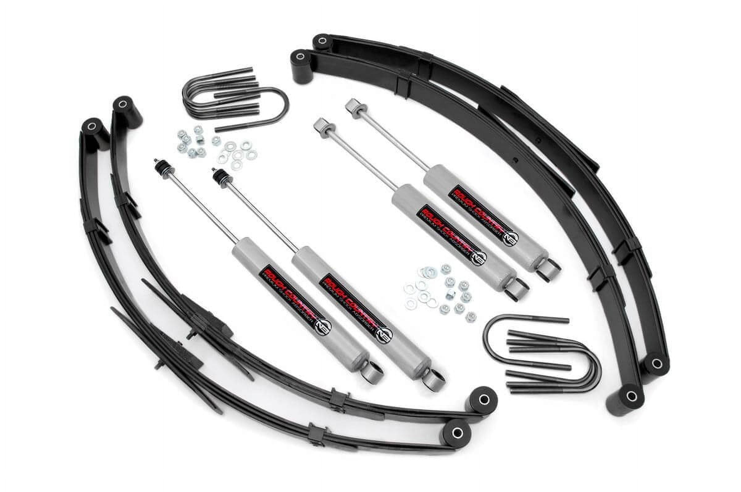 Rough Country 2.5" Lift Kit (fits) 1987-1995 Jeep Wrangler YJ 4WD | N3 Shocks | Suspension System | 615.20