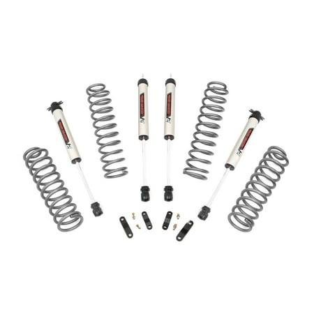 Rough Country 2.5" Lift Kit (fits) 2007-2018 Jeep Wrangler JK 4DR | V2 Monotube Shock | Suspension System | 67970
