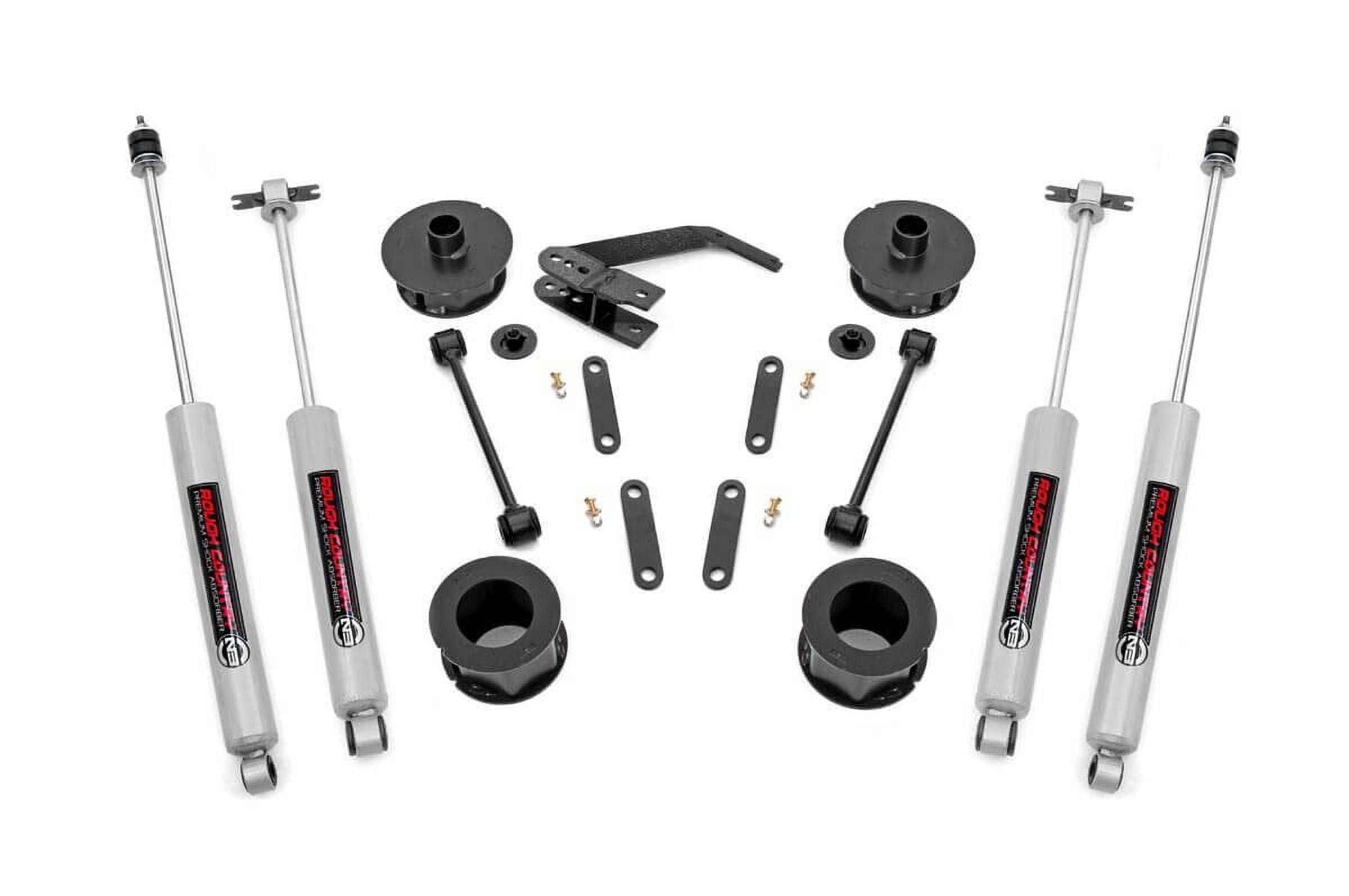 Rough Country 2.5" Lift Kit (fits) 2007-2018 Jeep Wrangler JK | Series II | N3 Shocks | Suspension System | 65730