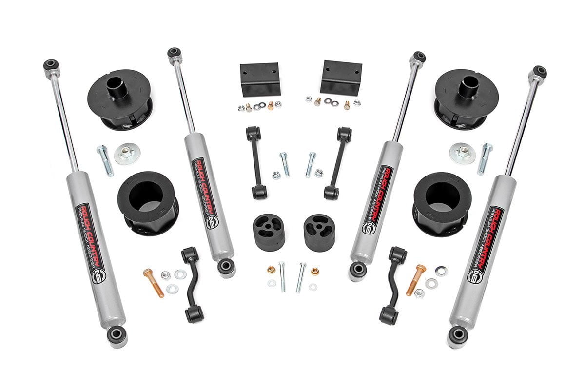 Rough Country 2.5" Lift Kit (fits) 2018-2020 Jeep Wrangler JL | N3 Shocks | Suspension System | 67730