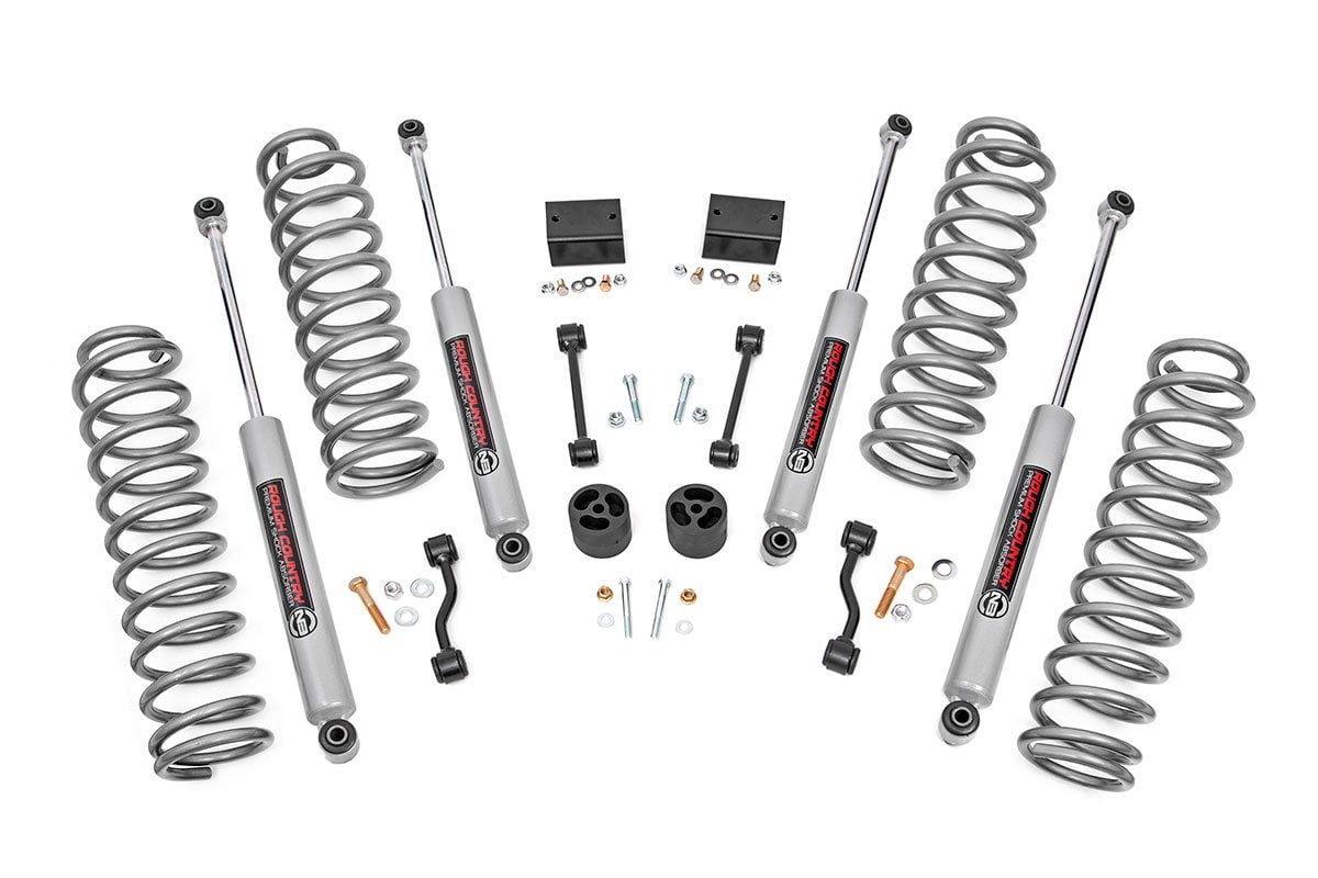Rough Country 2.5" Lift Kit w/M1 Shocks for 2018-2023 Jeep Wrangler JLU - 67740