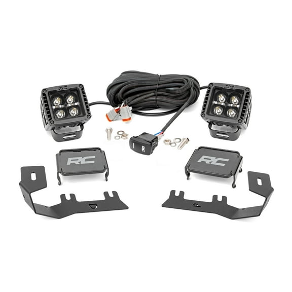 Rough Country LED Ditch Light Kit for 14-18 Chevy/GMC 1500 | Amber DRL - 71055