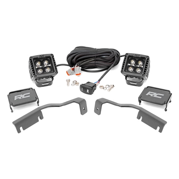 Rough Country LED Ditch Light Kit for 22-26 Nissan Frontier | Amber DRL - 71067