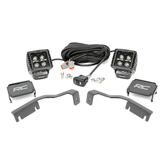 Rough Country LED Ditch Light Kit for 22-26 Nissan Frontier | White DRL - 71066