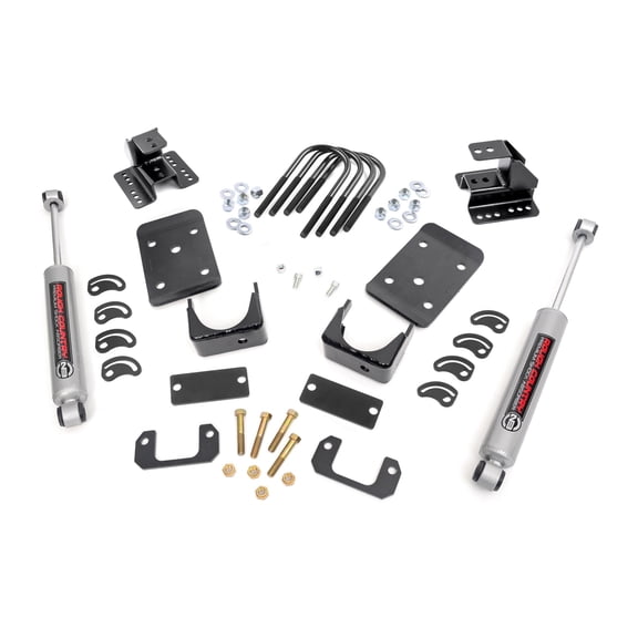 Rough Country 2" Front 4" Rear Lowering Kit for 07-15 Chevy/GMC 1500 2WD - 72330 Fits select: 2007-2018 CHEVROLET SILVERADO, 2007-2017 GMC SIERRA