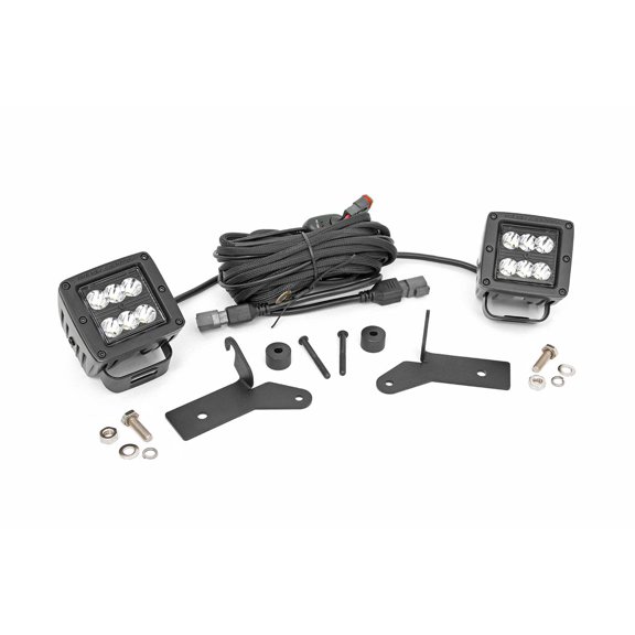 Rough Country LED Ditch Light Kit for Jeep Wrangler JL/Gladiator | Spot - 70052