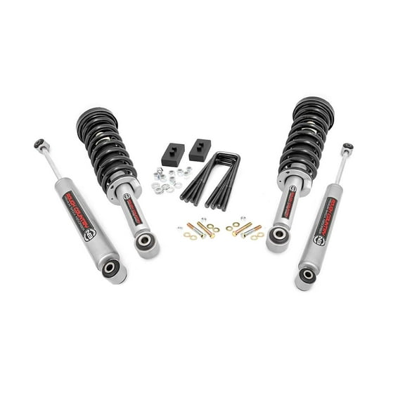 Rough Country 2" Leveling Kit (fits) 2014-2020 F150 | N3 Loaded Struts / N3 Shocks | Suspension System | 50006