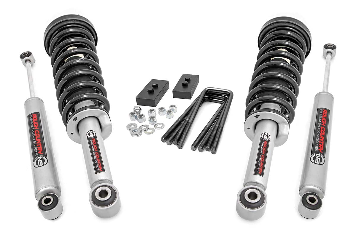 Rough Country 2" Leveling Lift Kit (fits) 2009-2013 F150 4WD | N3 Struts / N3 Shocks | Suspension System | 50004