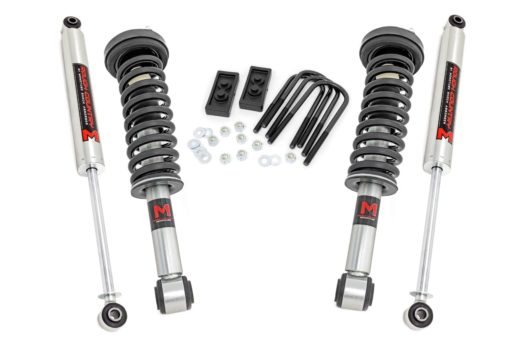 Rough Country 2" Leveling Lift Kit w/M1 Struts for 09-13 Ford F-150 4WD - 56840 Fits select: 2009 FORD F150, 2010-2011 FORD F150 SUPERCREW
