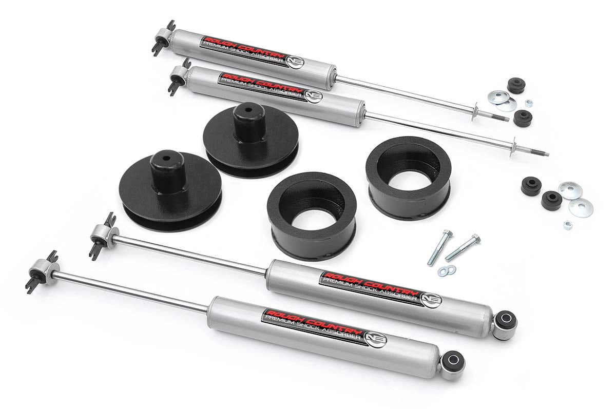 Rough Country 2" Lift Kit (fits) 1997-2006 Jeep Wrangler TJ LJ | N3 Shocks | Suspension System | 65830