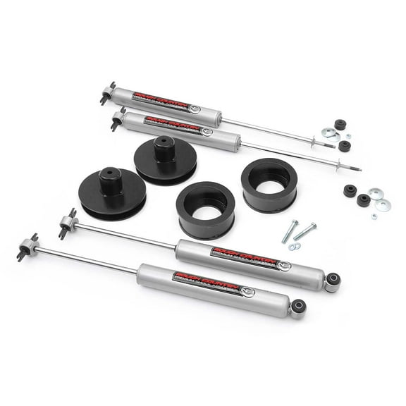 Rough Country 2" Lift Kit (fits) 1997-2006 Jeep Wrangler TJ LJ | N3 Shocks | Suspension System | 65830