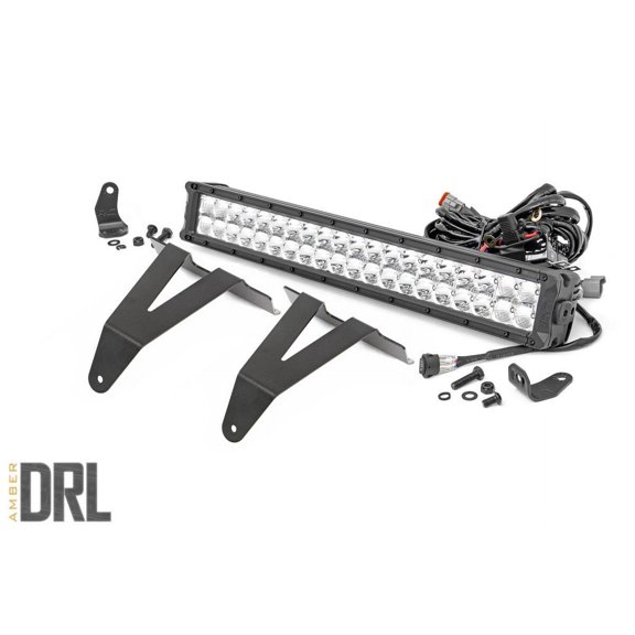 Rough Country 20" Black Series Amber DRL Bumper Kit for 19-24 Ram 1500 - 70781