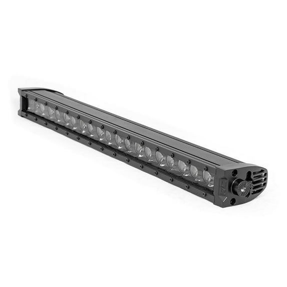 Rough Country 20" Black Series Single Row LED Light Bar | White DRL - 70720BLDRL