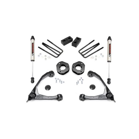 Rough Country 3.5" Lift Kit (fits) 2007-2018 Chevy Silverado GMC Sierra 1500 2WD | V2 Monotube Shocks | 19870