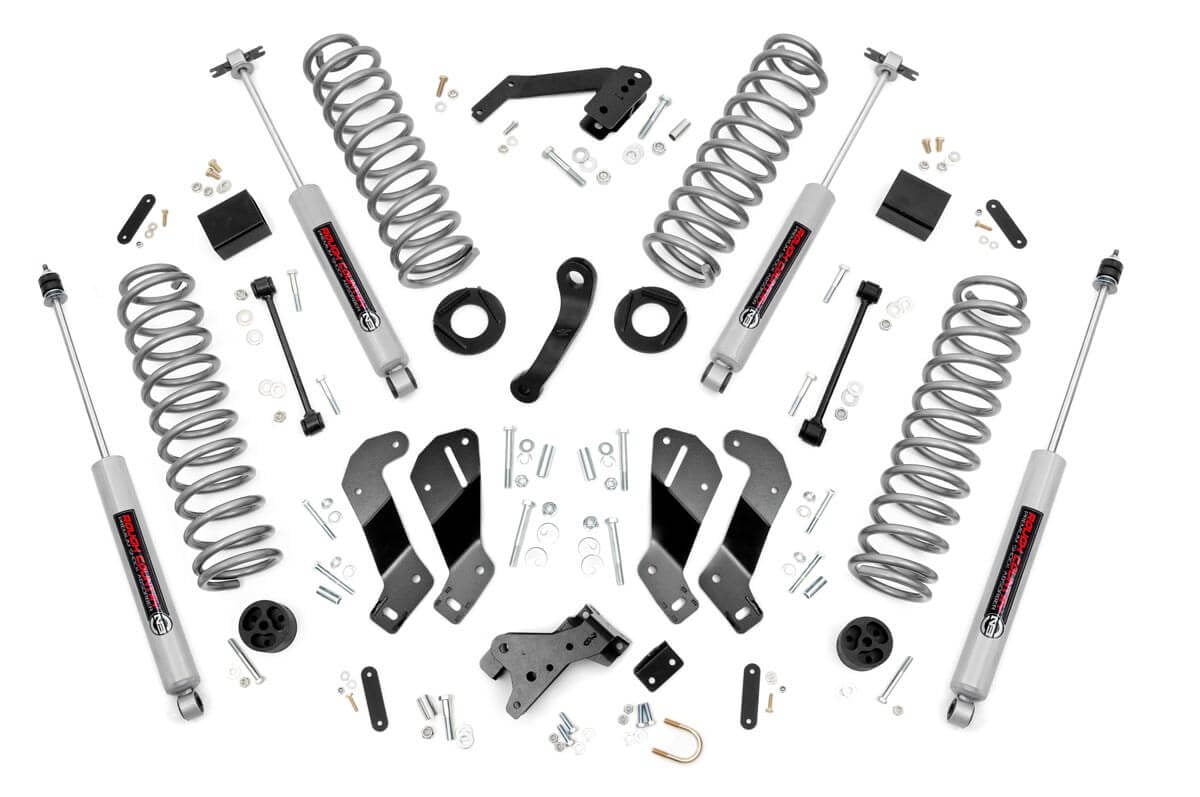 Rough Country 3.5" Lift Kit (fits) 2007-2018 Jeep Wrangler JK 2DR | N3 Shocks | Suspension System | 69330