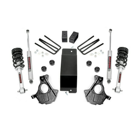 Rough Country 3.5" Lift Kit (fits) 2014-2018 Chevy Silverado GMC Sierra 1500 4WD | N3 Loaded Struts/Shocks | 12432