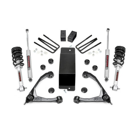 Rough Country 3.5" Lift Kit (fits) 2014-2018 Chevy Silverado GMC Sierra 1500 4WD | N3 Loaded Struts/Shocks | 19432