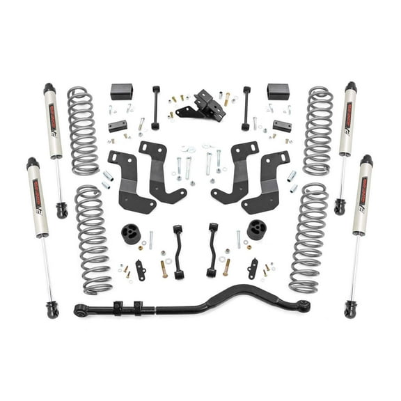 Rough Country 3.5" Lift Kit (fits) 2018-2020 Jeep Wrangler JL 4DR | V2 Shocks | Adjustable Track Bar | Suspension |66870
