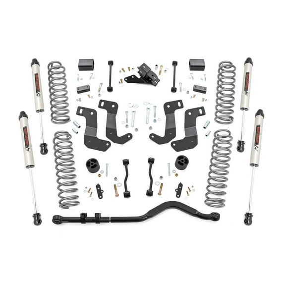Rough Country 3.5" Lift Kit (fits) 2018-2020 Jeep Wrangler JL 4DR | V2 Shocks | Adjustable Track Bar | Suspension |66870