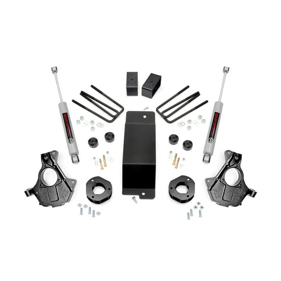 Rough Country 3.5" Lift Kit for 14-18 Chevy/GMC 1500 4WD w/Cast Steel Arms - 12430 Fits select: 2014-2018 CHEVROLET SILVERADO, 2014-2018 GMC SIERRA