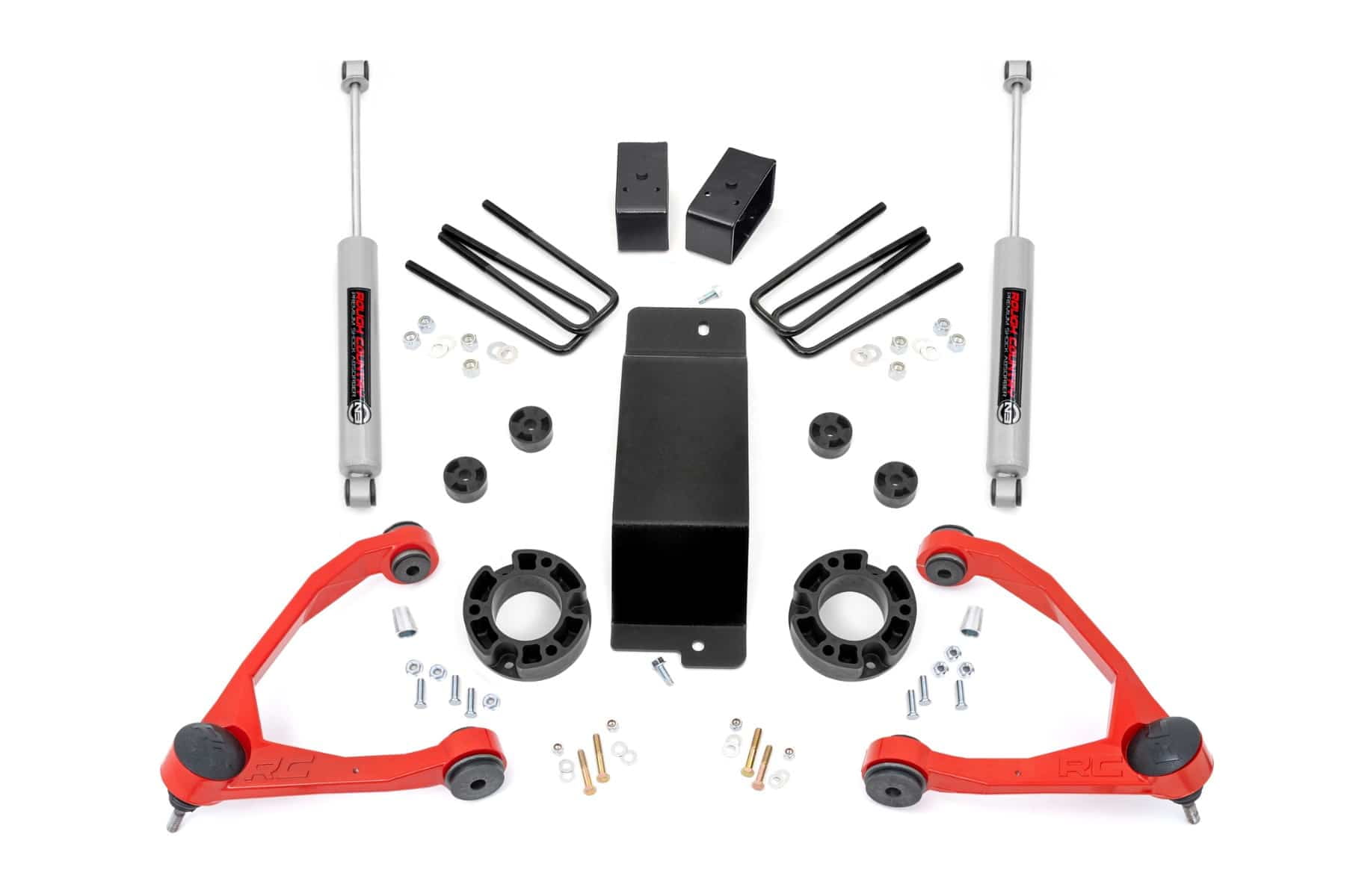 Rough Country 3.5" Lift Kit for 2007-2016 Chevy/GMC 1500 4WD - 19431ARED