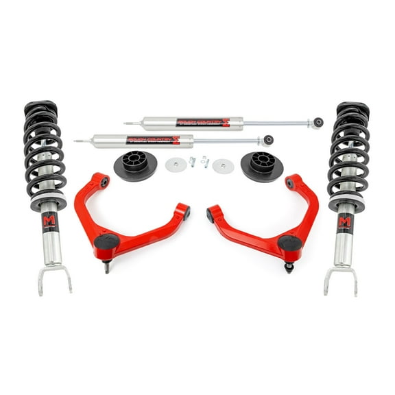 Rough Country 3.5" Lift Kit w/M1 Struts for 2019-2026 Ram 1500 2WD/4WD- 31440RED