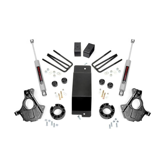 Rough Country 3.5" Lift Kit w/N3 Shocks for 14-18 Chevy/GMC 1500 - 12130 Fits select: 2014-2018 CHEVROLET SILVERADO, 2014-2018 GMC SIERRA