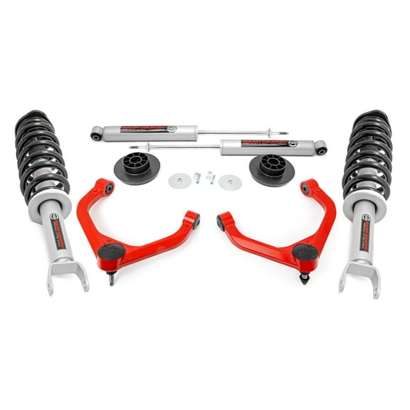 Rough Country 3.5" Lift Kit w/N3 Struts for 2019-2026 Ram 1500 2WD/4WD- 31431RED
