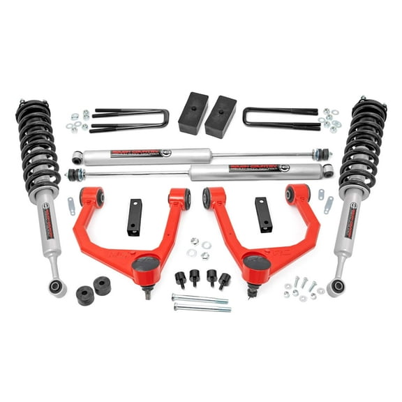 Rough Country 3.5" Lift Kit w/N3 Struts for 2007-2021 Toyota Tundra - 76831RED