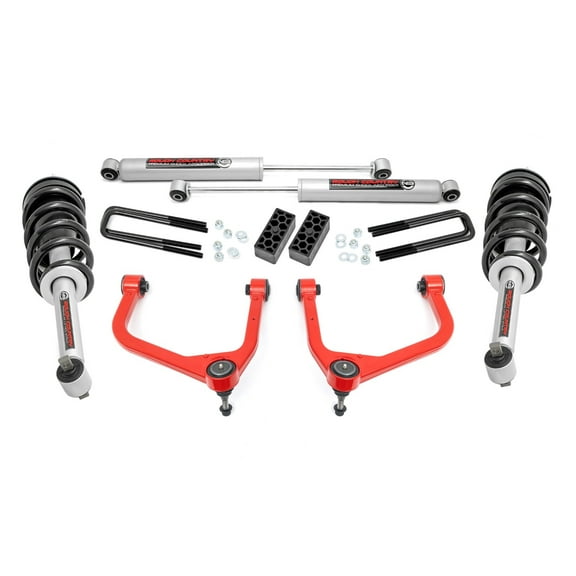 Rough Country 3.5" Lift Kit w/N3 Struts for 2019-2024 GMC Sierra 1500 - 22631RED