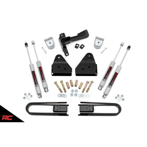 Rough Country 3" Lift Kit (fits) 2008-2010 Super Duty F250 F350 4WD | N3 Shocks | Suspension | 516.20
