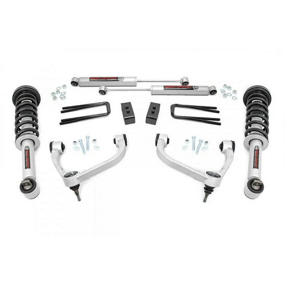 Rough Country 3" Lift Kit (fits) 2014-2020 F150 4WD | N3 Struts | N3 Shocks | Aluminum Control Arm Suspension | 54531