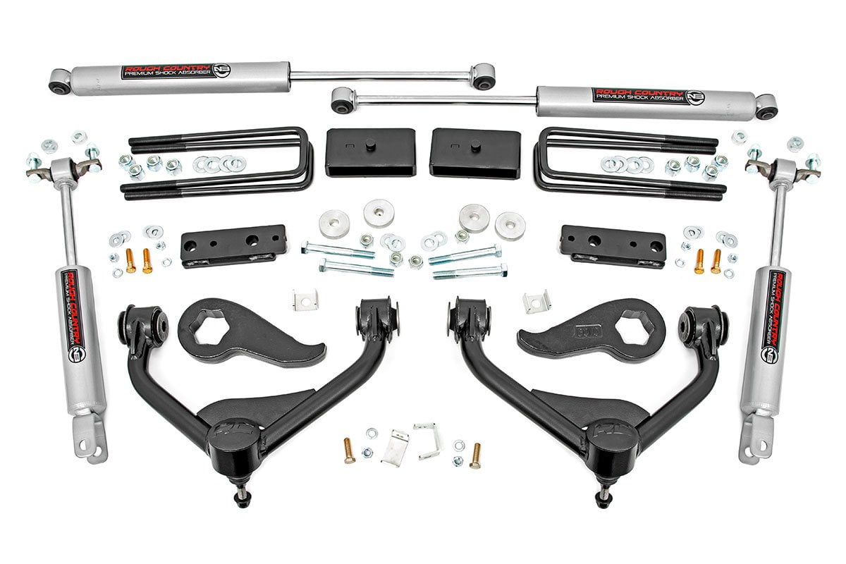 Rough Country 3" Lift Kit (fits) 2020 Chevy Silverado GMC Sierra 2500 HD | N3 Shocks | Control Arm Suspension | 95830