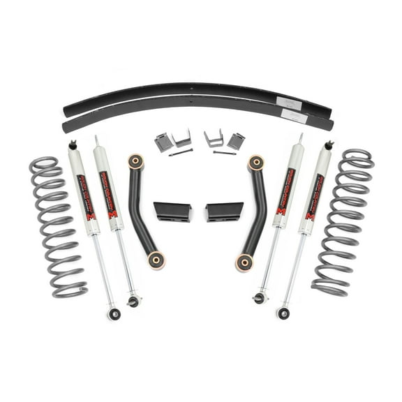 Rough Country 3" Lift Kit w/M1 Shocks for 1984-2001 Jeep Cherokee XJ - 67041