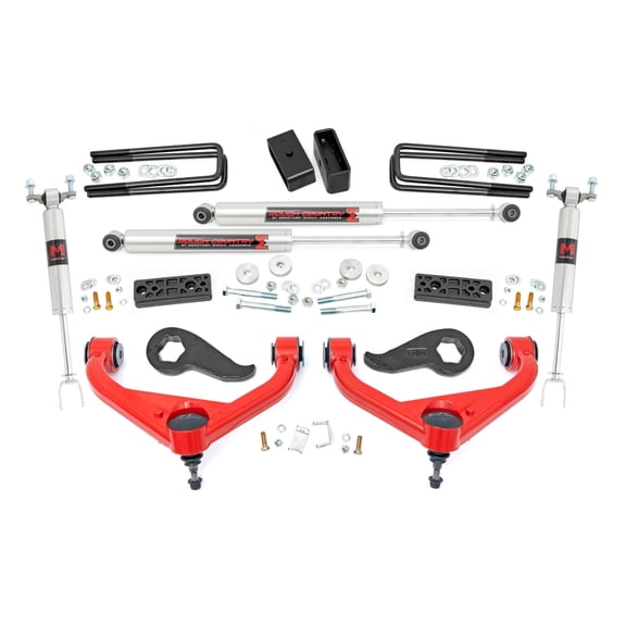 Rough Country 3" Lift Kit for 20-26 Chevy Silverado/GMC Sierra 2500 HD- 97740RED