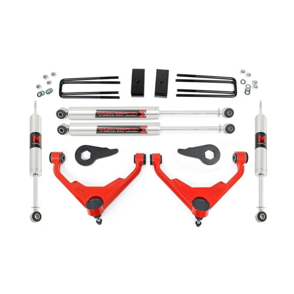 Rough Country 3" Lift Kit for 2001-2010 Chevy/GMC 2500HD | FT Codes - 85940RED