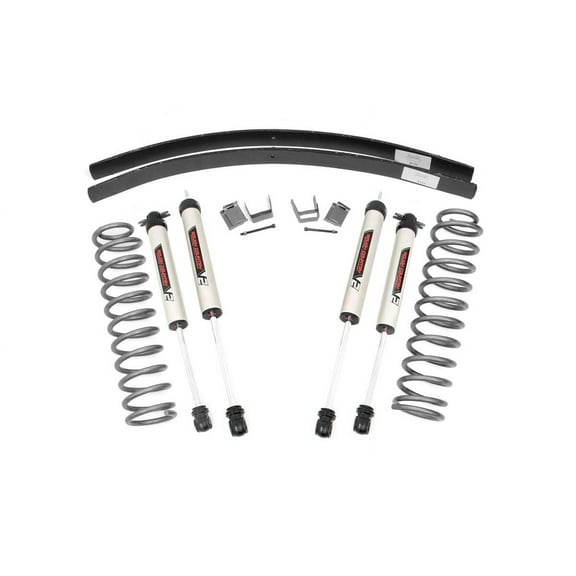Rough Country 3" Lift Kit w/V2 Shocks for 1984-2001 Jeep Cherokee XJ - 67070